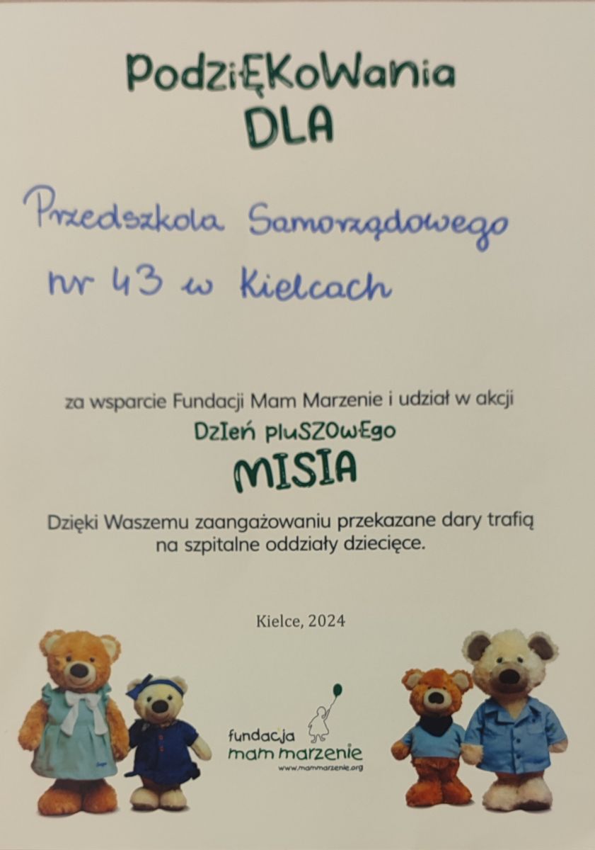 Dzień pluszowego misia 